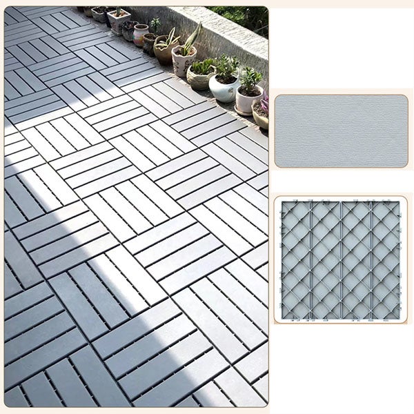 Baldosas para patio exterior - 11 piezas de 30 x 30 cm - fácil instalación flotante - resistente al agua y a los rayos uv