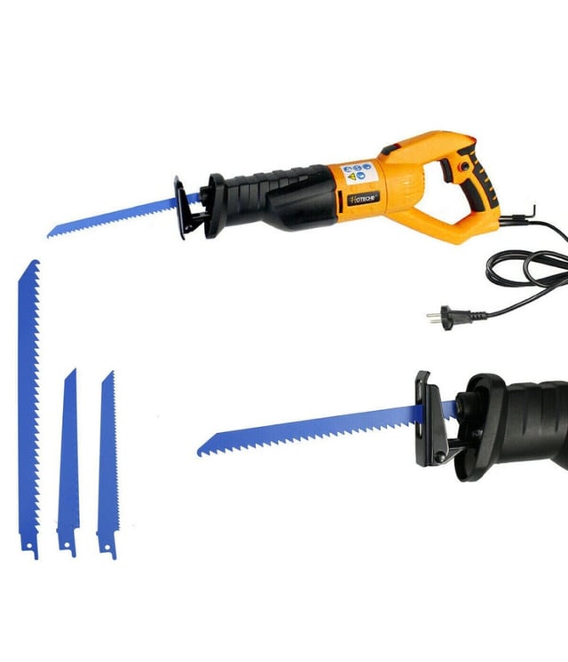Trade Shop - Seghetto Alternativo A Gattuccio Elettrico 700 Watt 3 Lame Taglia Legno Metallo -