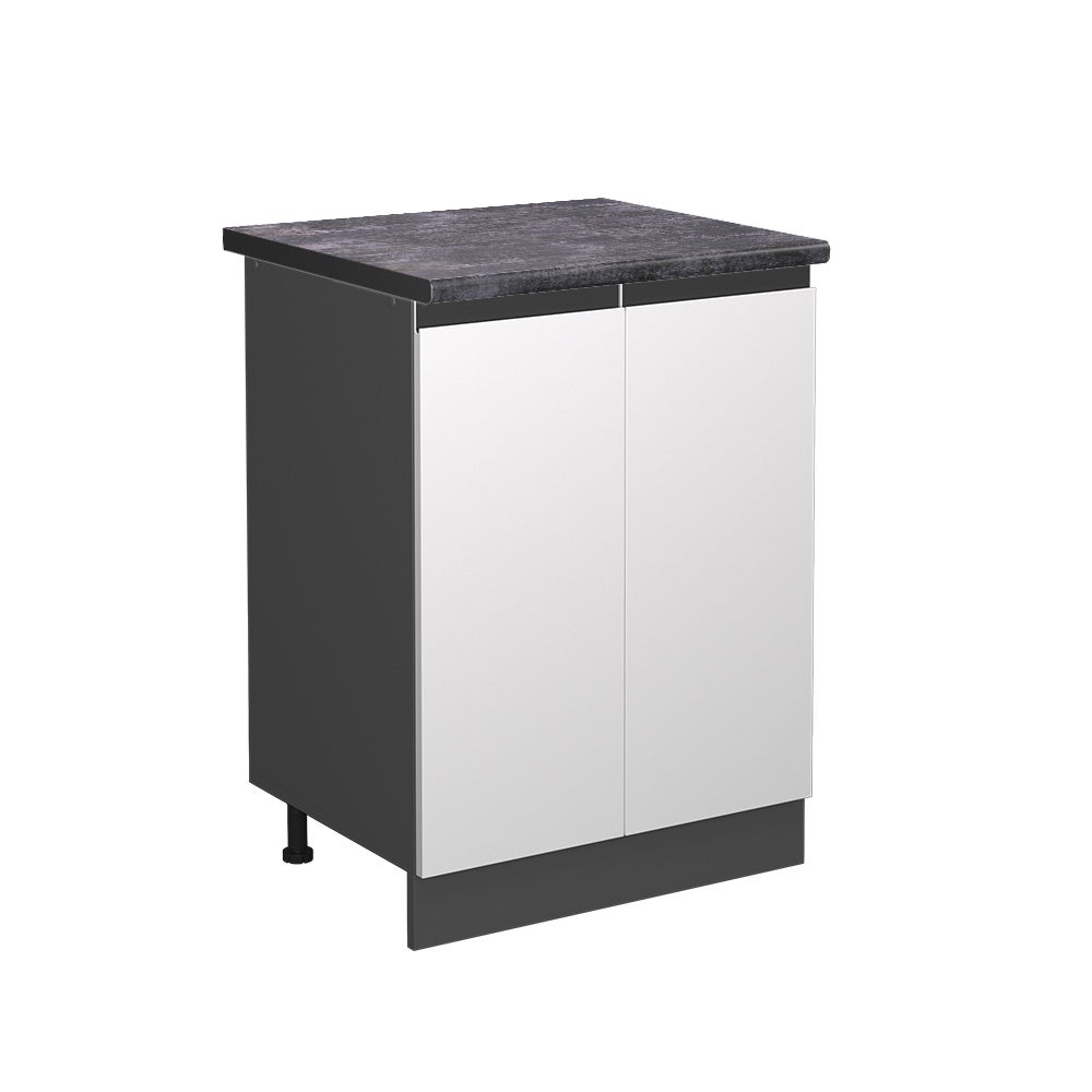 Vicco Szafki kuchenne R-Line, Biały, 60 cm J-Shape, BP Antracyt