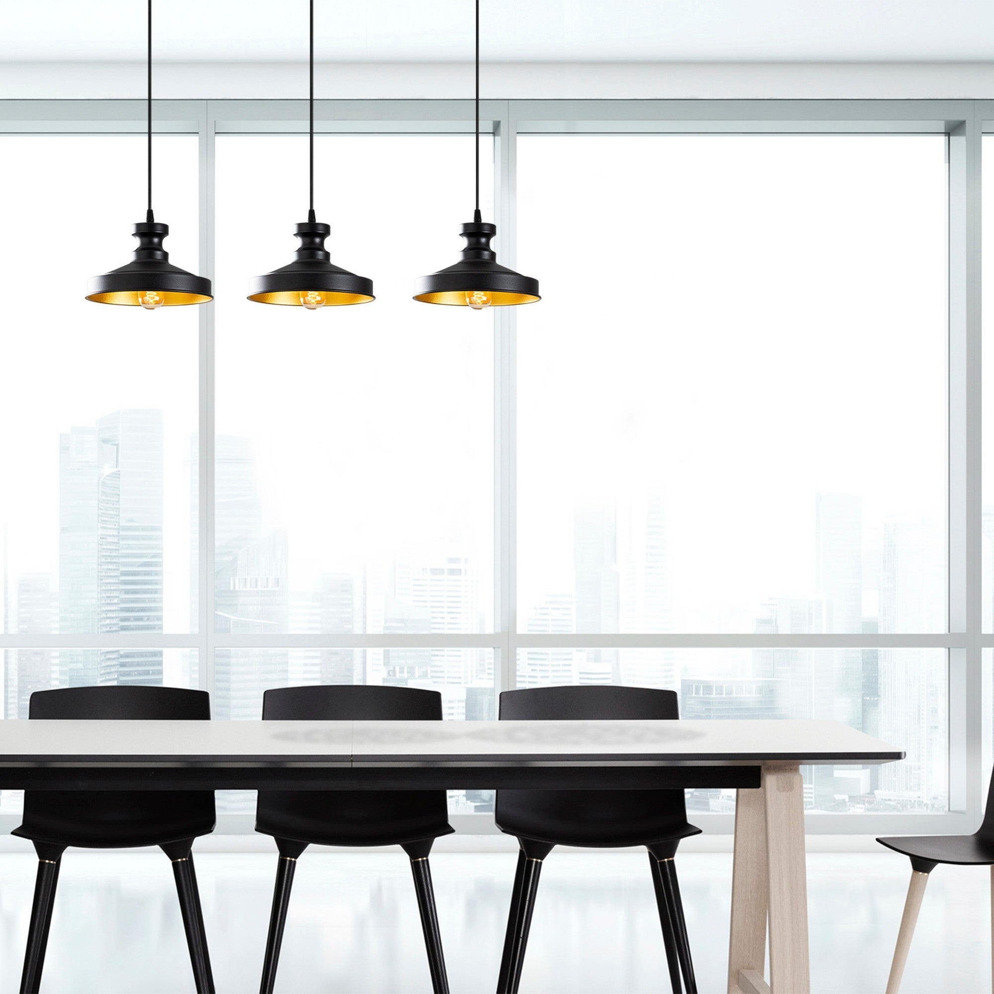 Lustră BERCESTE 182BLACK-S1, negru, metal, 72x109 cm
