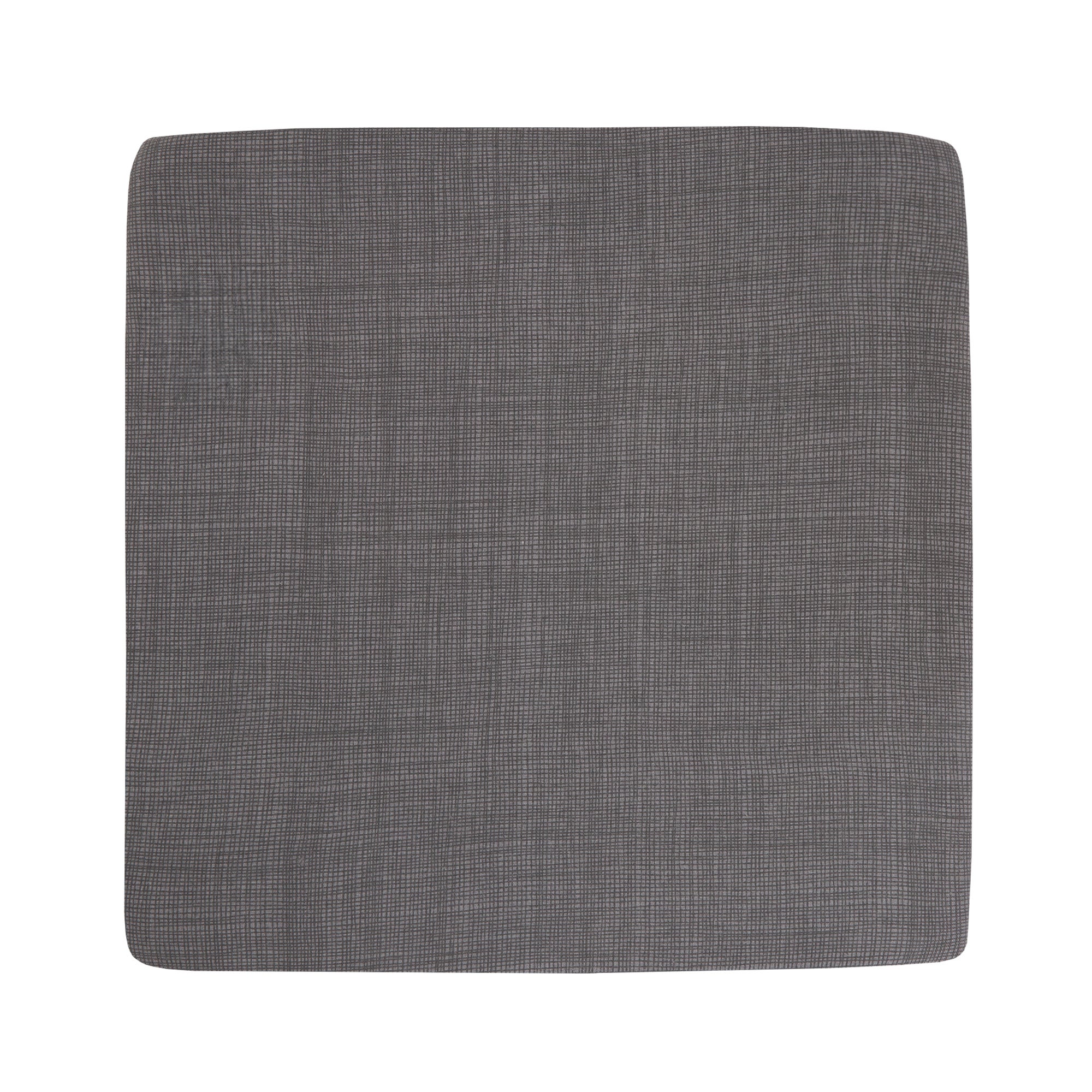Poduszka na taboret kwadratowa szara w kratkę 30 × 30 cm PATIO