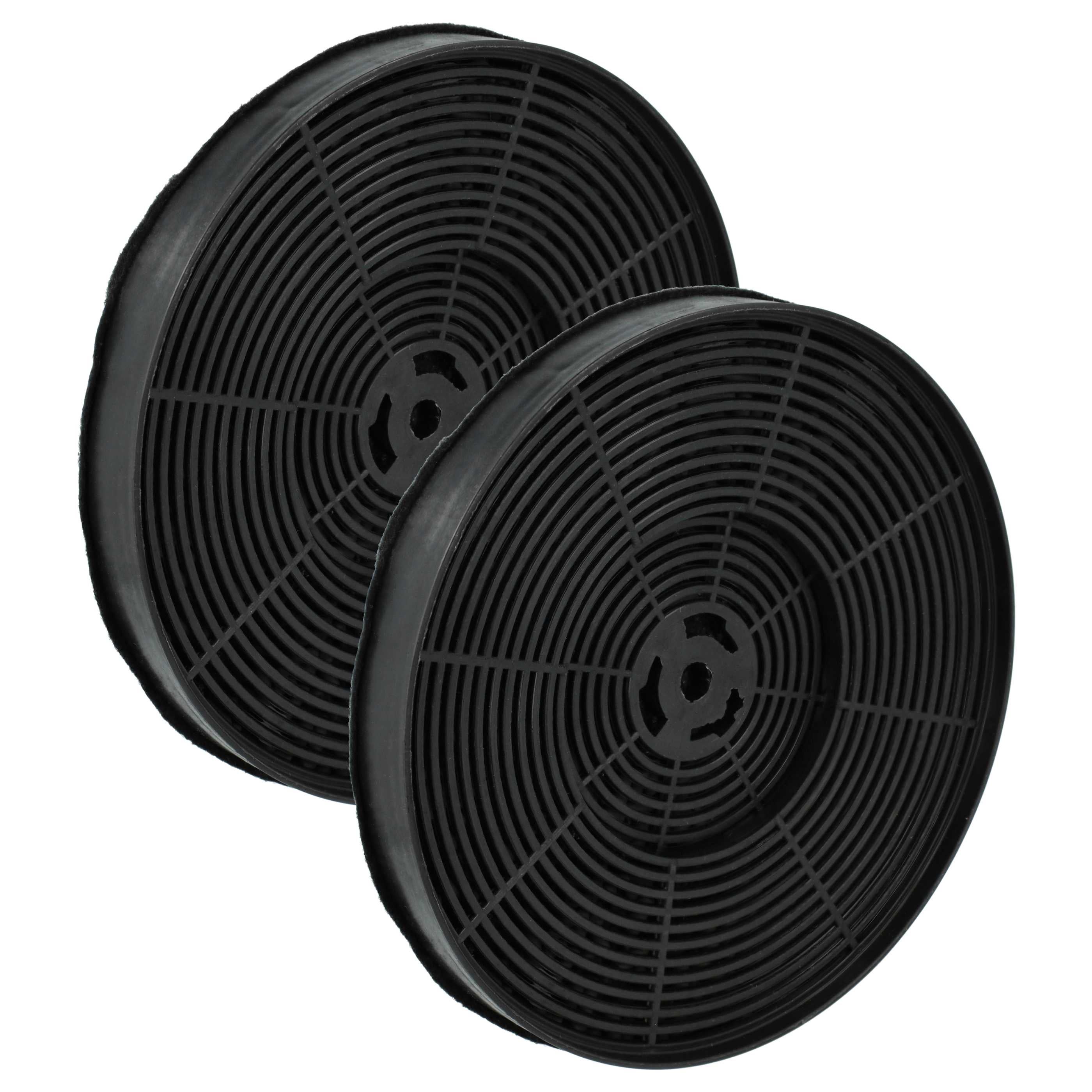 Vhbw 2x Filtro A Carboni Attivi Compatibile Con Cappe Respekta – Modelli CH1259IX, CH116IXA – Diametro 17,5 Cm - 6