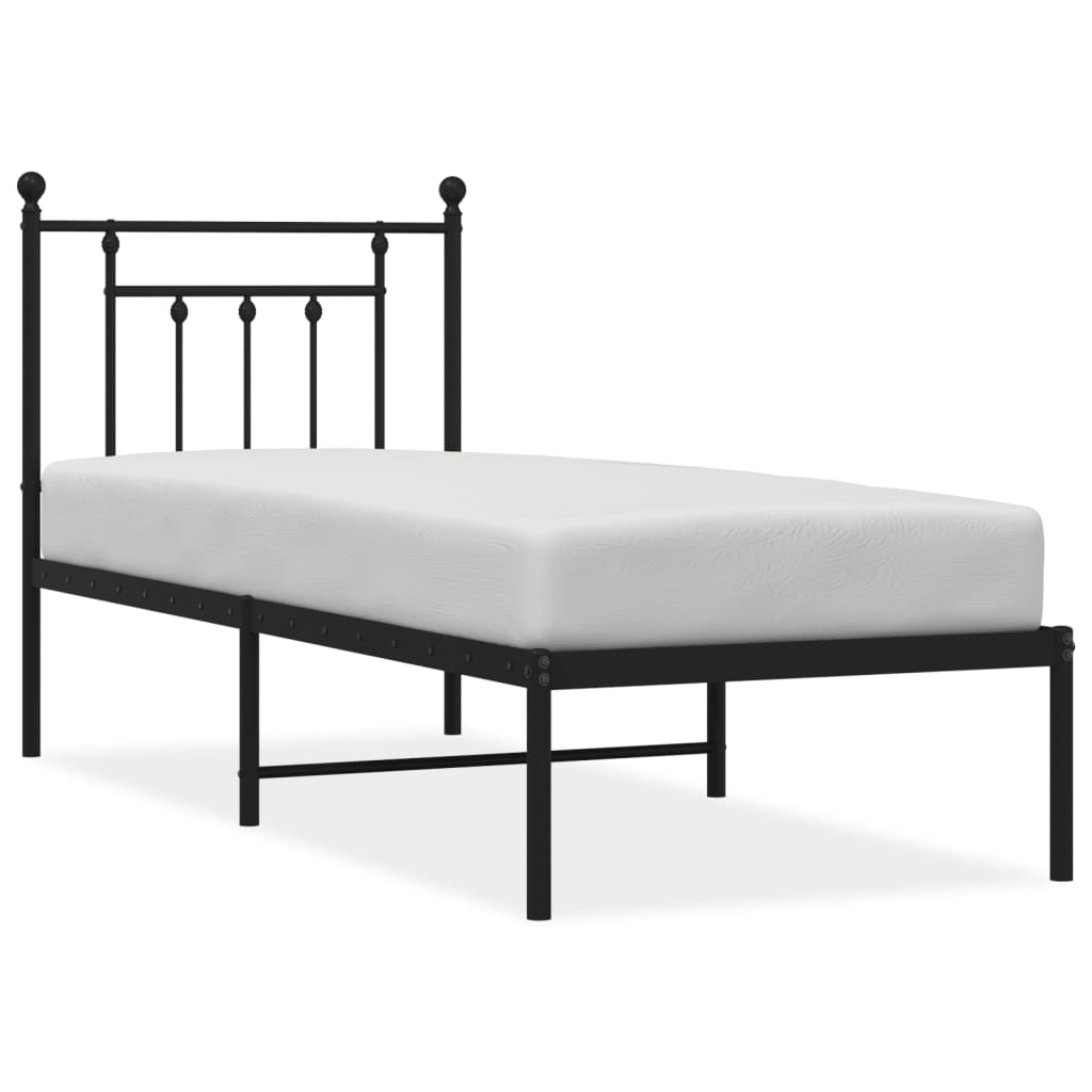 Rete Letto California King Size In Metallo – 35,5 Cm Altezza, Senza Molle, Facile Montaggio, Antiscricchiolio, Nero - 2