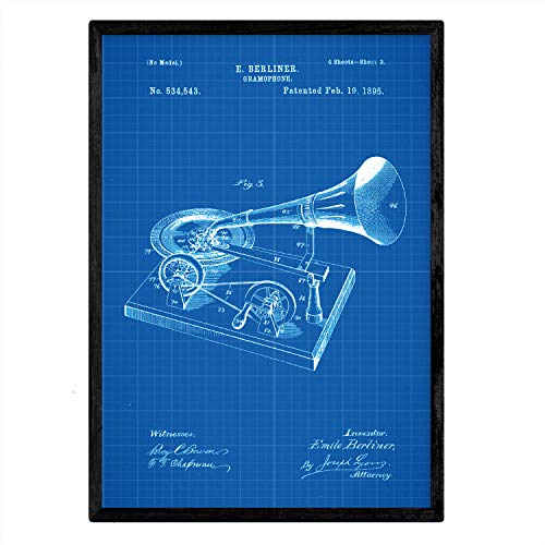 Affiche Revolver De Brevet Vintage Nacnic - Format A3 Sur Papier Premium