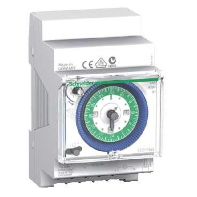 interrupteur joraire - 24 heures - avec réserve de marche - schneider electric cct15365