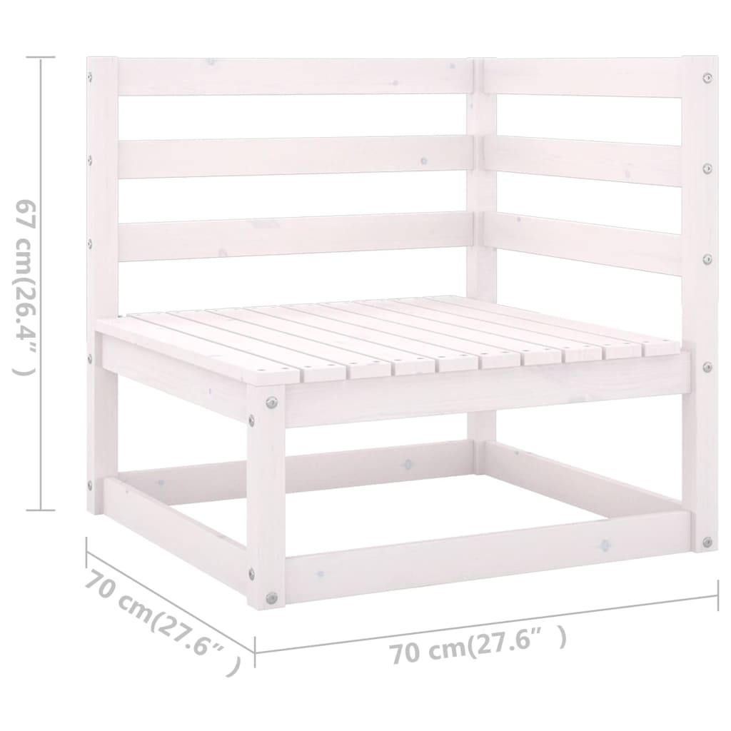 Salon bas de jardin en Bois Blanc 6 personnes - 3