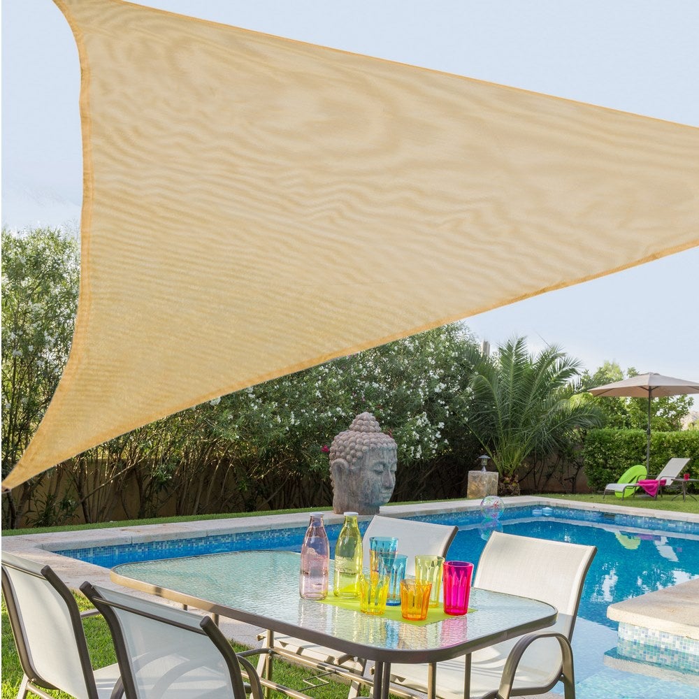 Papillon Dreieckiger Sonnenschutz 3,6x3,6x3,6 M In Weiß – Ideal Für Garten, Terrasse Oder Balkon