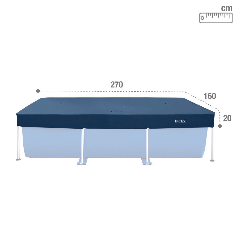 Bâche pour piscine tubulaire rectangulaire - Intex - 4