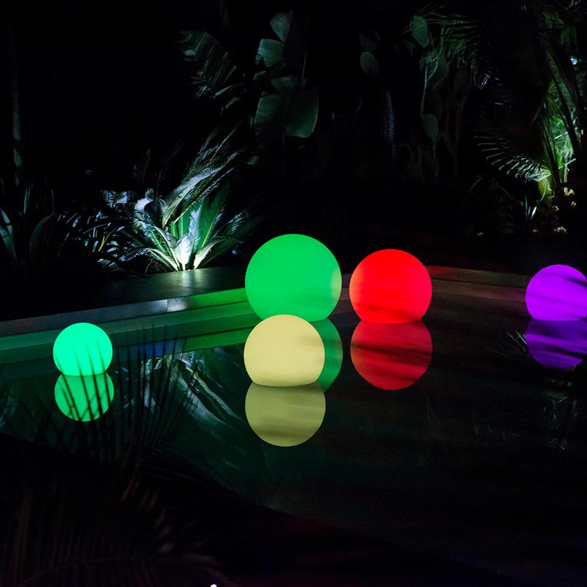 Set di 2 palline luminose senza fili D30CM BOBBY - 4