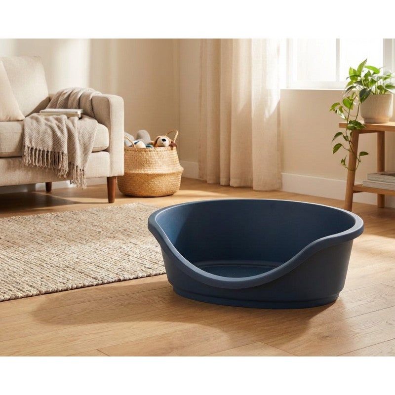 Cama de plástico para cães e gatos de médio porte 60x40x20 cm | Ideal para animais de raça média - 8