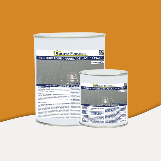 Peinture pour carrelage laque époxy Kit de 5 Kg Orange RAL 2003 - PEINT45 - MATPRO