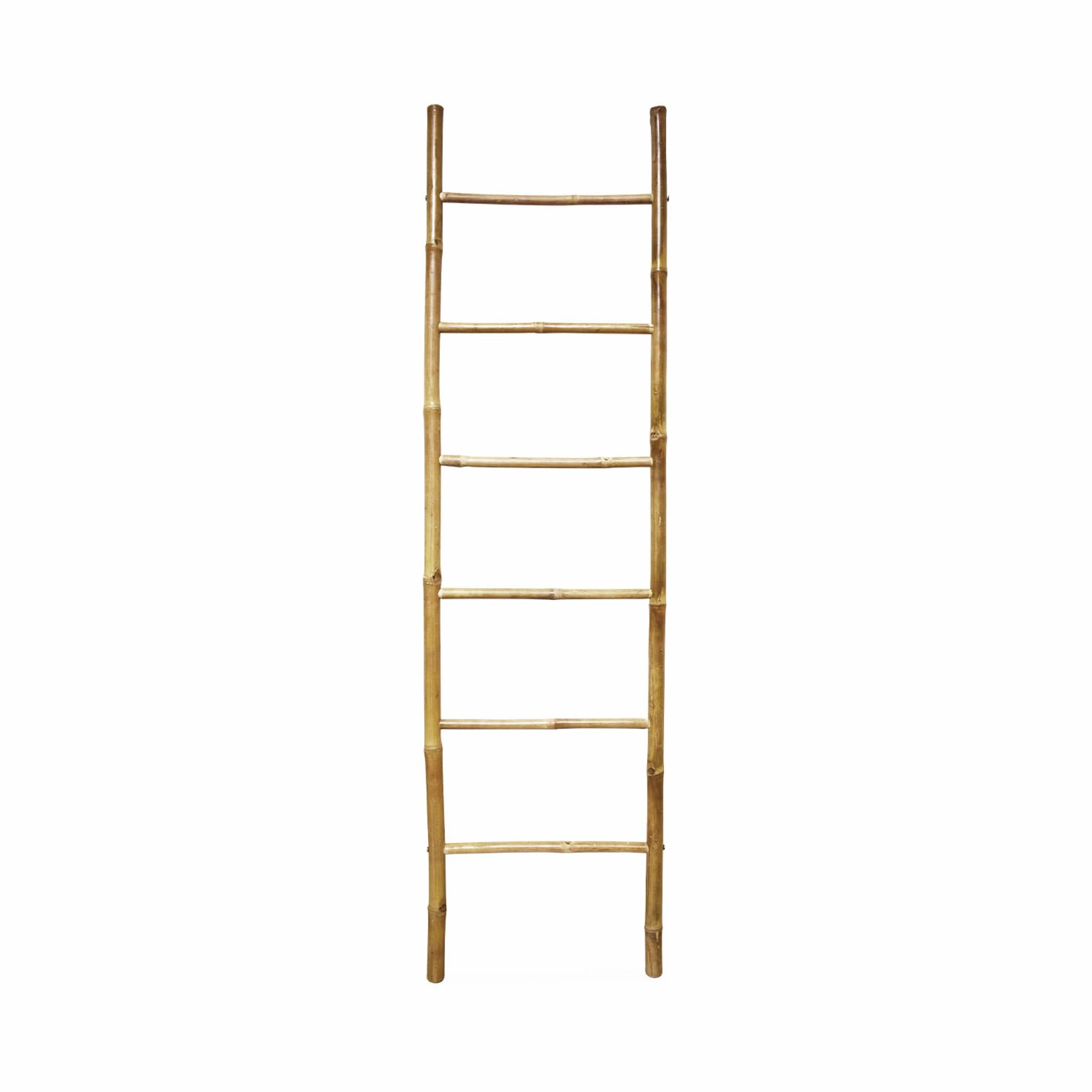 Echelle décorative. Fidji. 6 montants en bambou. L 49/52 x P 3 x H 190cm FIDJI - 2