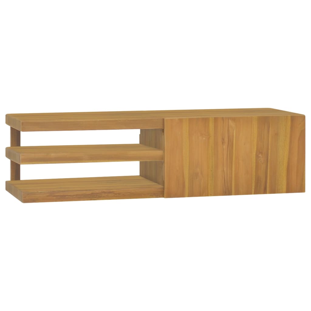 Vassoio Portata In Legno Massello Di Teak - 50x50 Cm, Con Maniglie E Bordi Alzati | Per Servire O Come Elemento D'arredo