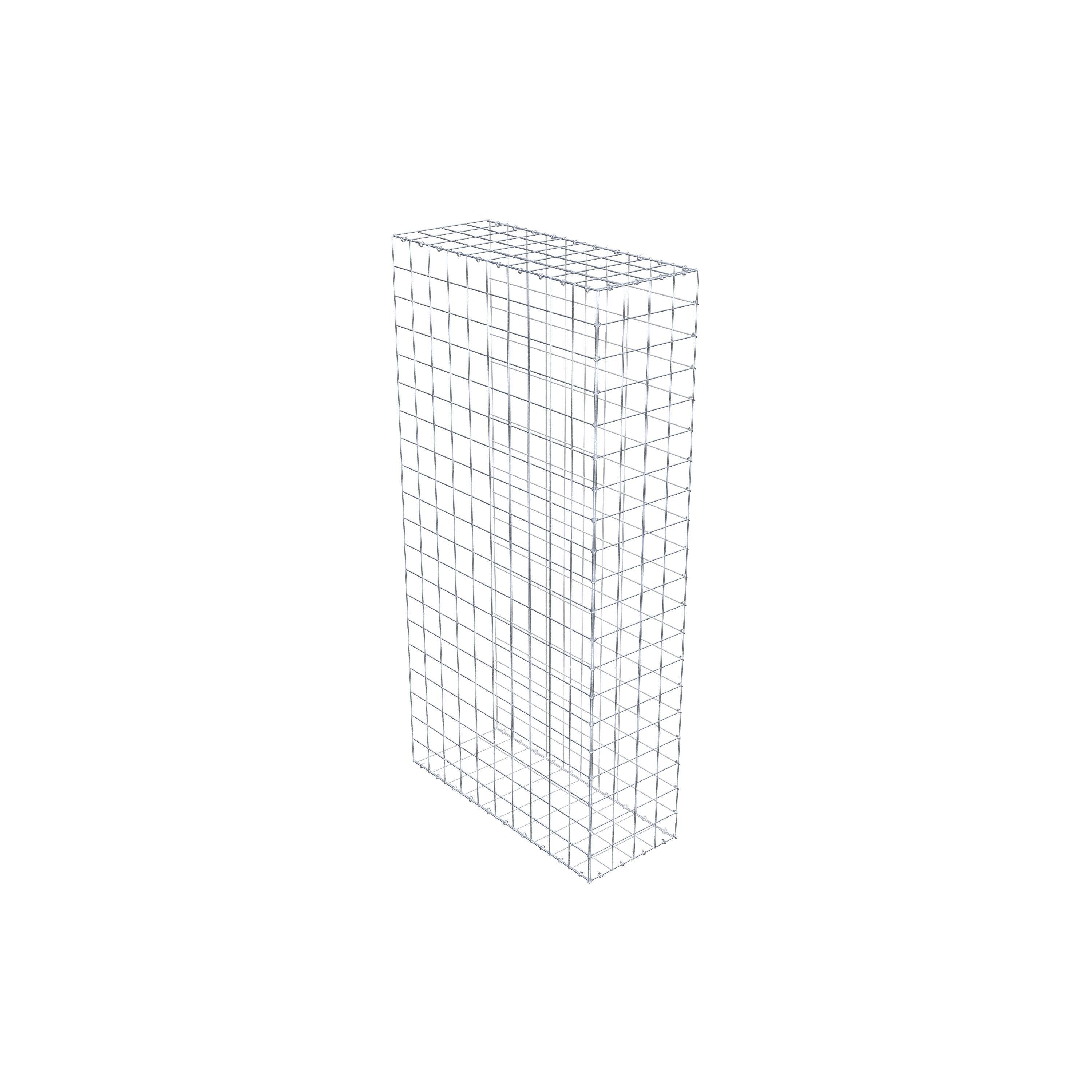 Gavión para alargar en acero galvanizado 200x100x40cm (LxAxP), malla 10 x 10cm, Anillo en C, sin rejilla frontal - 6