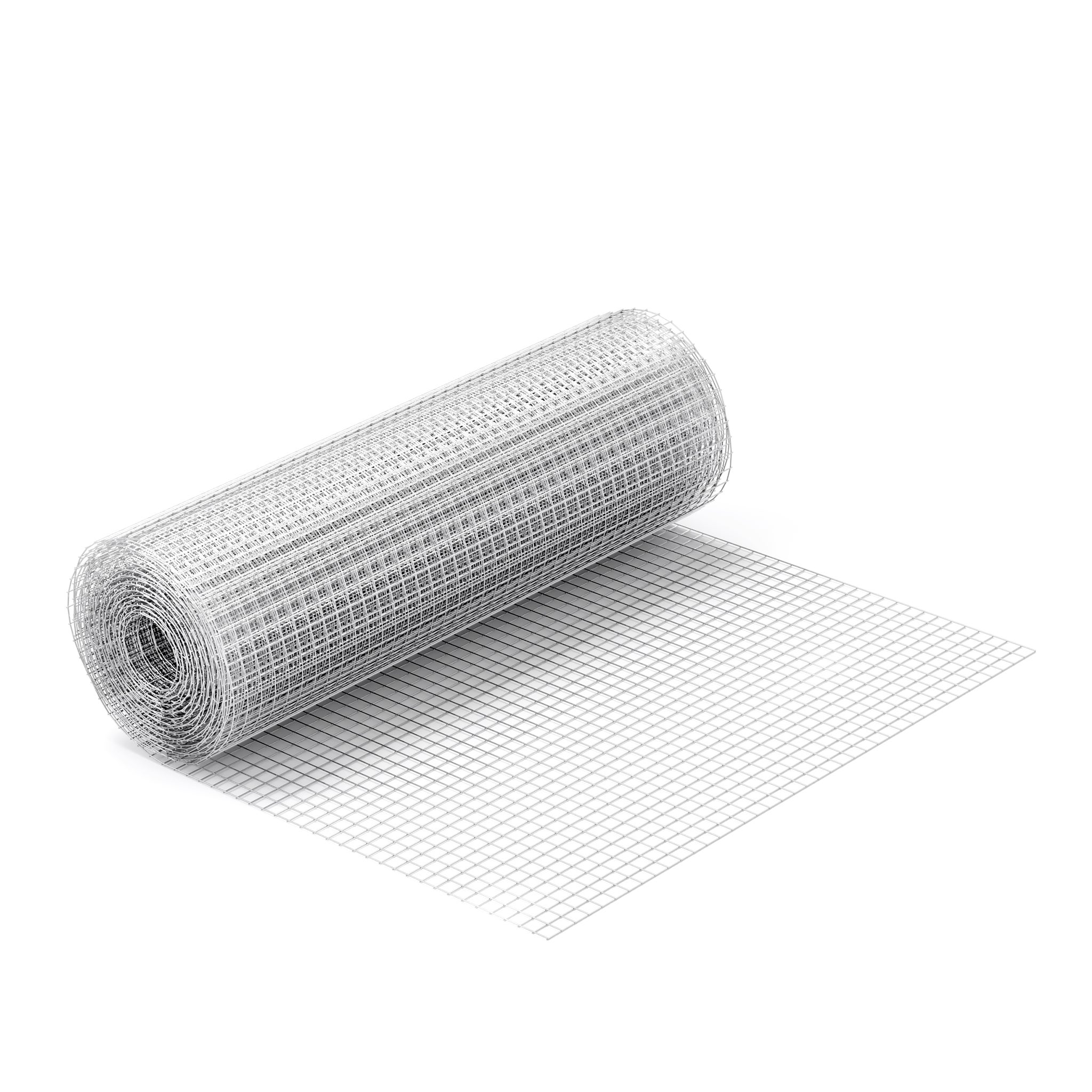 Siatka z oczkami - 5 m x 50 cm / Grubość drutu 0,7 mm / Oczko 12 x 12 mm - ze stali ocynkowanej - Siatka metalowa do woliery Królikarni… Wiltec