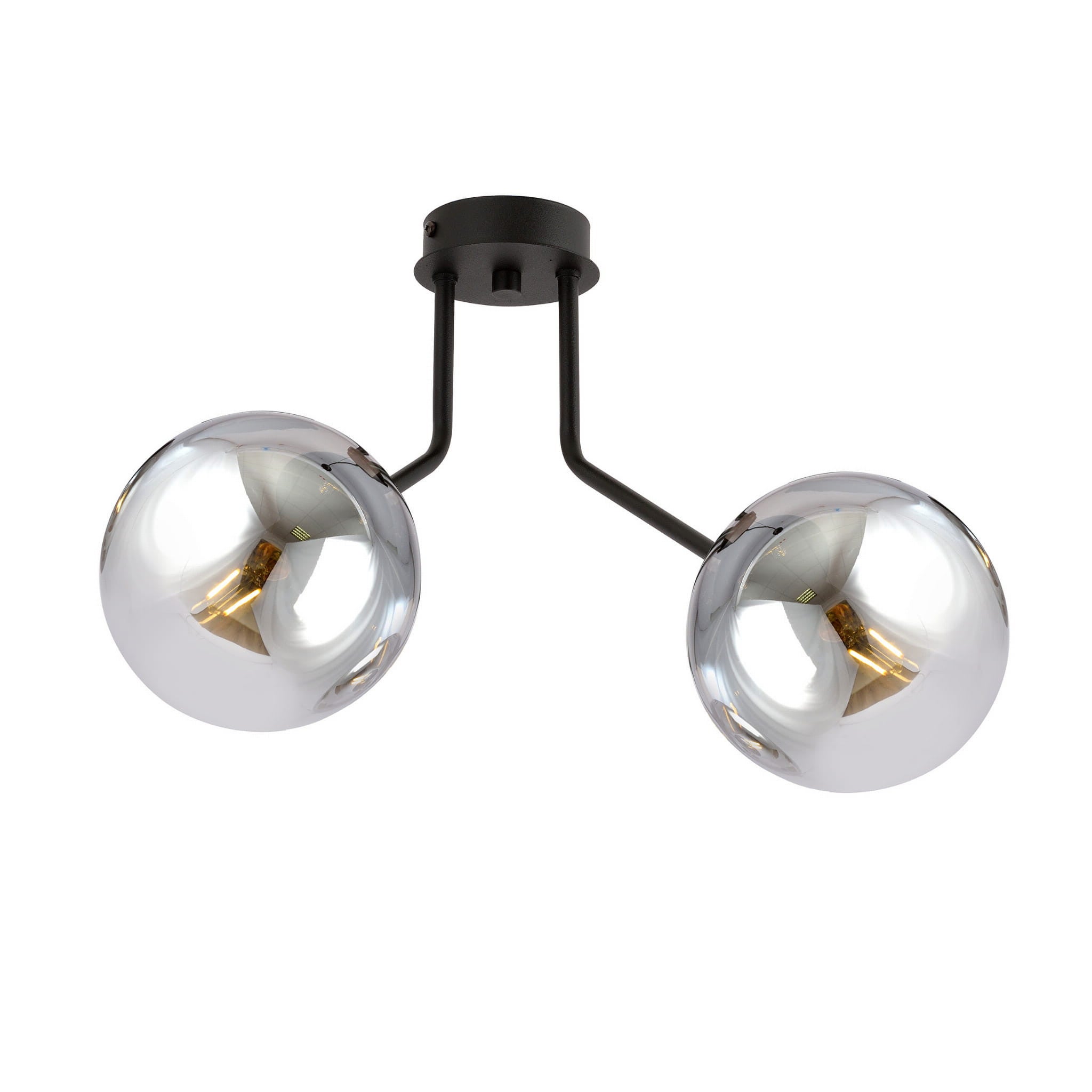 Lampa sufitowa Nova czarno-grafitowa 2xE14x10W wym: 36 x 37 cm metal Emibig