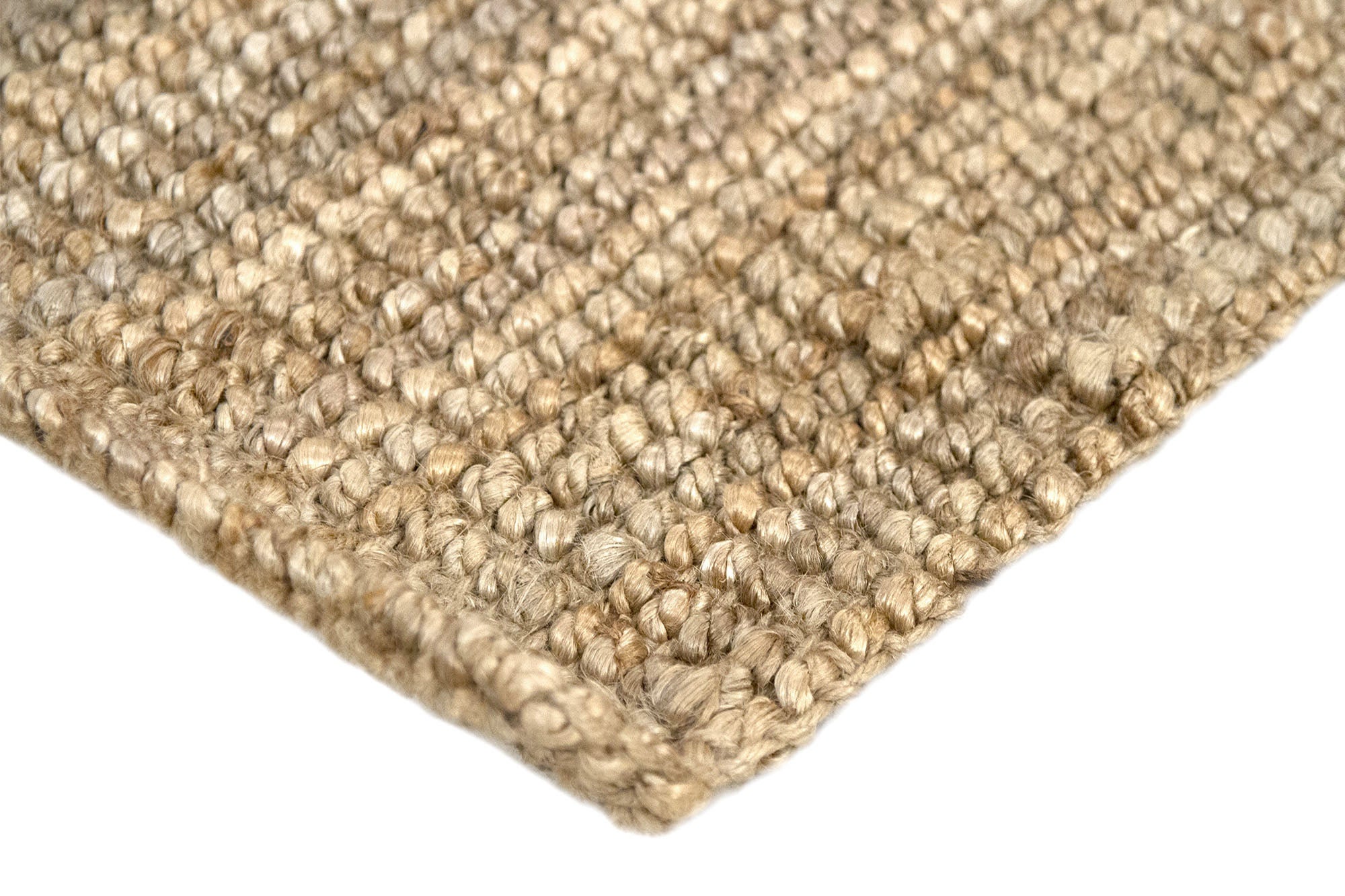 Hamid - Pack de tapis en jute bouclé naturel 150x80 cm - Tapis naturel pour salon, chambre et salle familiale - 7