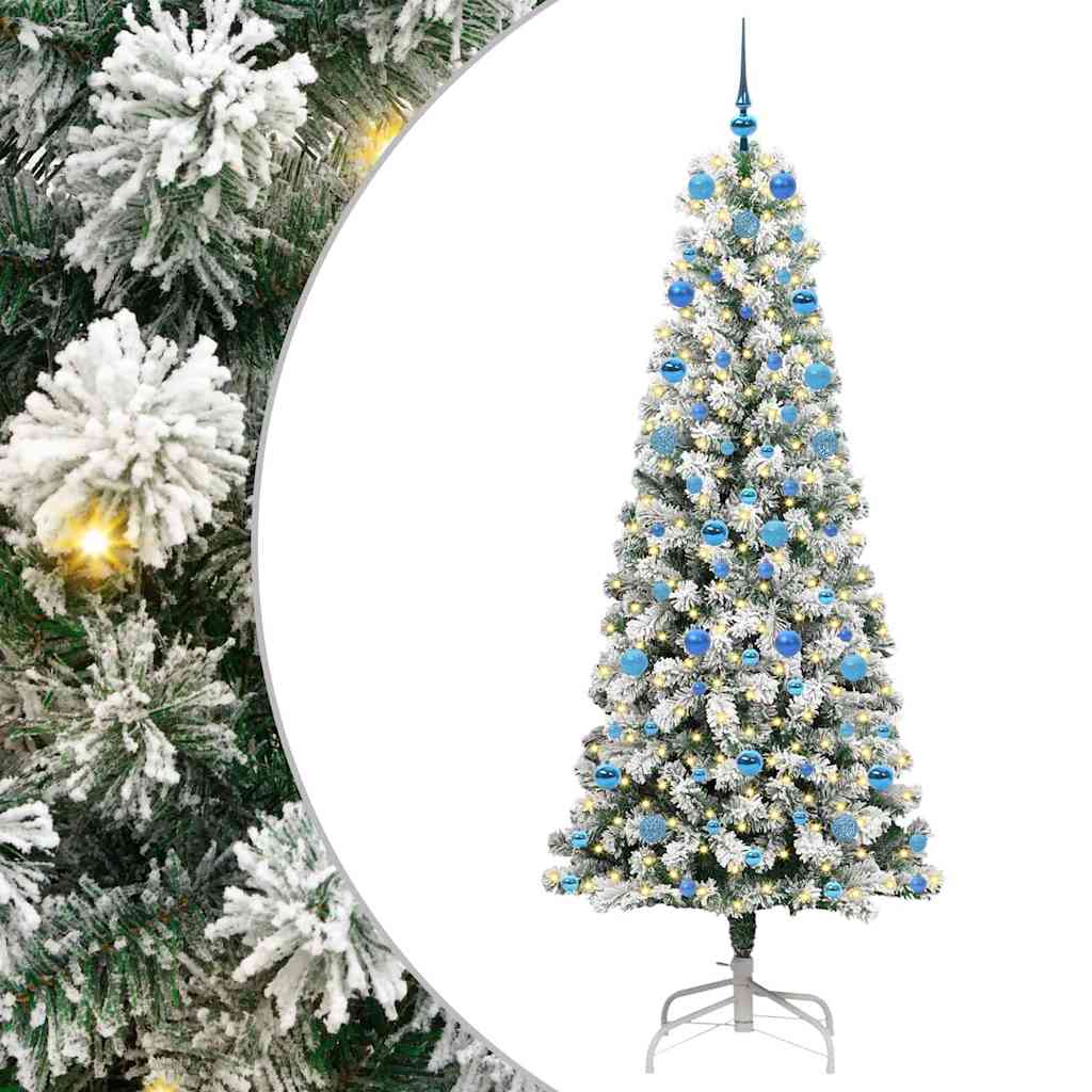 Sztuczna choinka z zawiasami Ze LED Lights 210 cm PVC