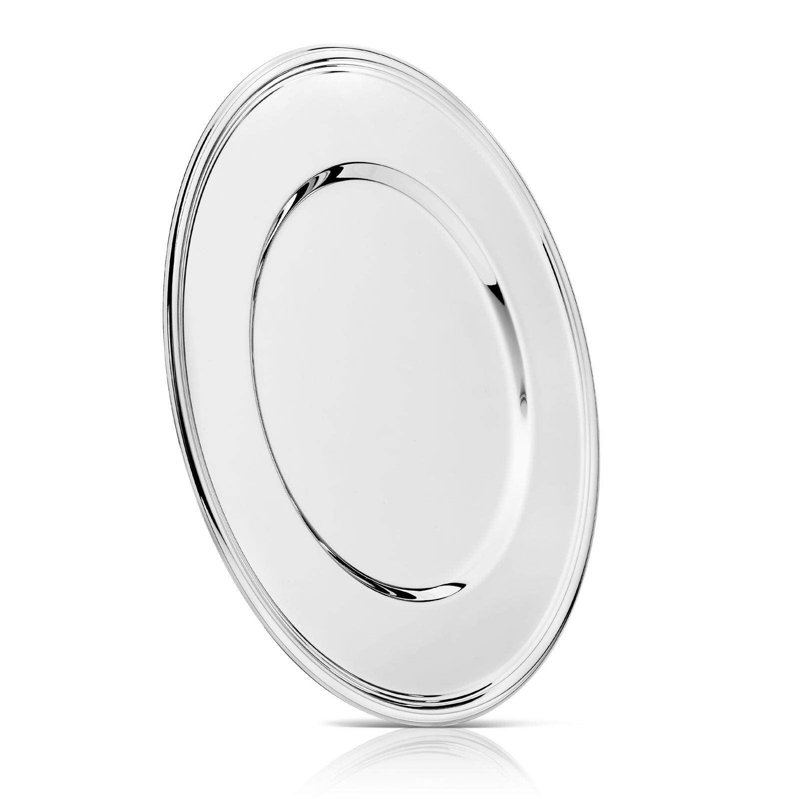 Zilverstad Ganci Per Tovaglioli Con Catenina - Placcati Argento, Lunghezza 65 Cm, 4 Pezzi, Non Necessitano Lucidatura