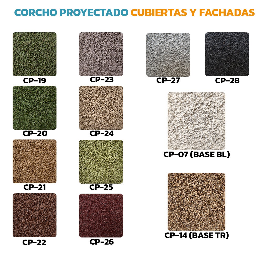 Corcho Proyectado Cubiertas y Fachadas SUBERLEV Aislamiento Natural Térmico Acústico e Impermeabilización 12Kg CP-06 (15 Años Garantía) - 8