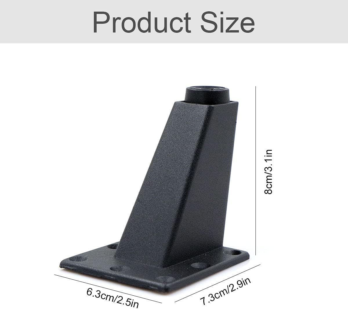 4 PièCes Pieds De Table Canapé Convient pour Armoire Table Basse TV Et Autres Meubles Hauteur Réglable 8 X 7 6,3 Cm - 2