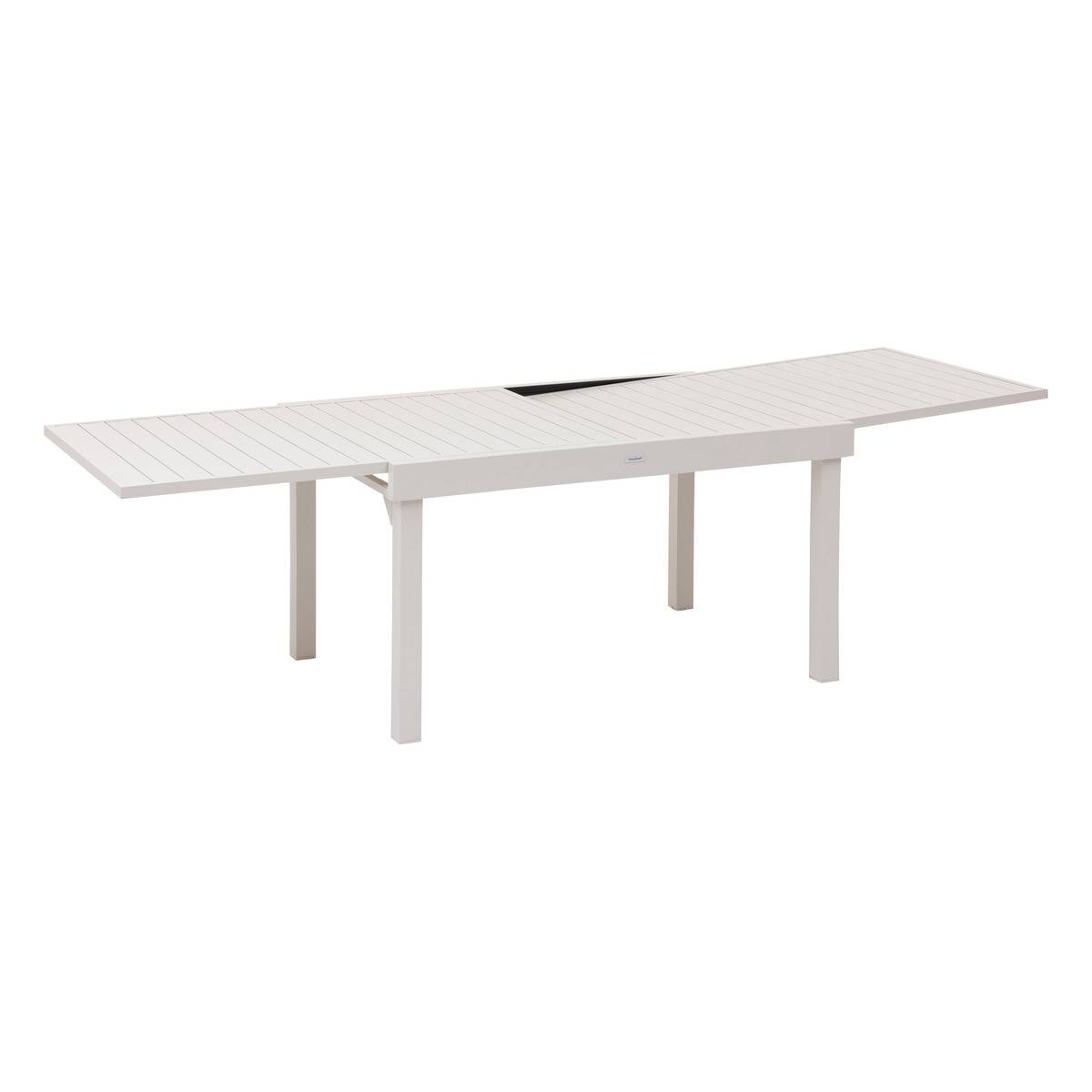 Table de jardin extensible rectangulaire en Aluminium Gris 10 places - 3