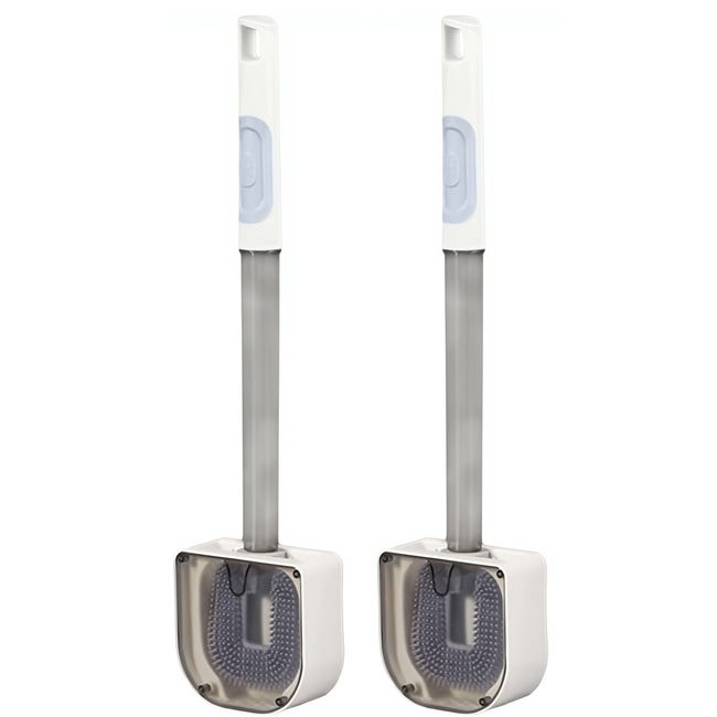 2pièce Brosse WC Silicone Et Supports Toilettes Brosse Toilette Profondeurbalayette Wc Avec Long Manche En Plastique Antiderapant Et Poils Flexiblesbrosse Toilette Avec Support A Sechage Rapide 74635289 2pièce Brosse WC Silicone Et Supports Toilettes Brosse Toilette Profondeurbalayette Wc Avec Long Manche En Plastique Antiderapant Et Poils Flexiblesbrosse Toilette Avec Support A Sechage Rapide 74635289
