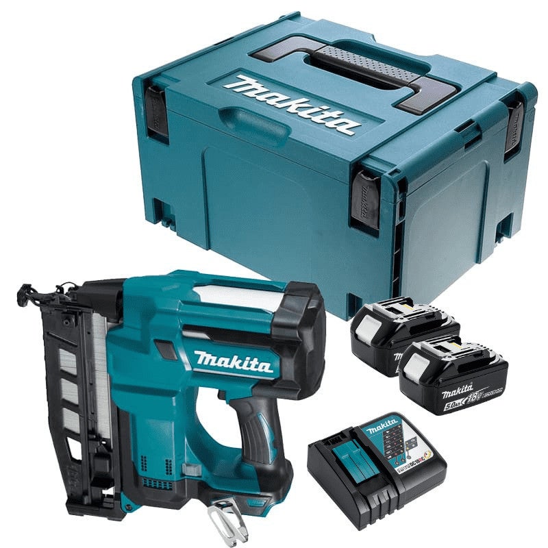 Chiodatrice A Batteria Makita DBN600RTJ - 18V Con 2 Batterie 5,0Ah E Caricatore - Foto 2