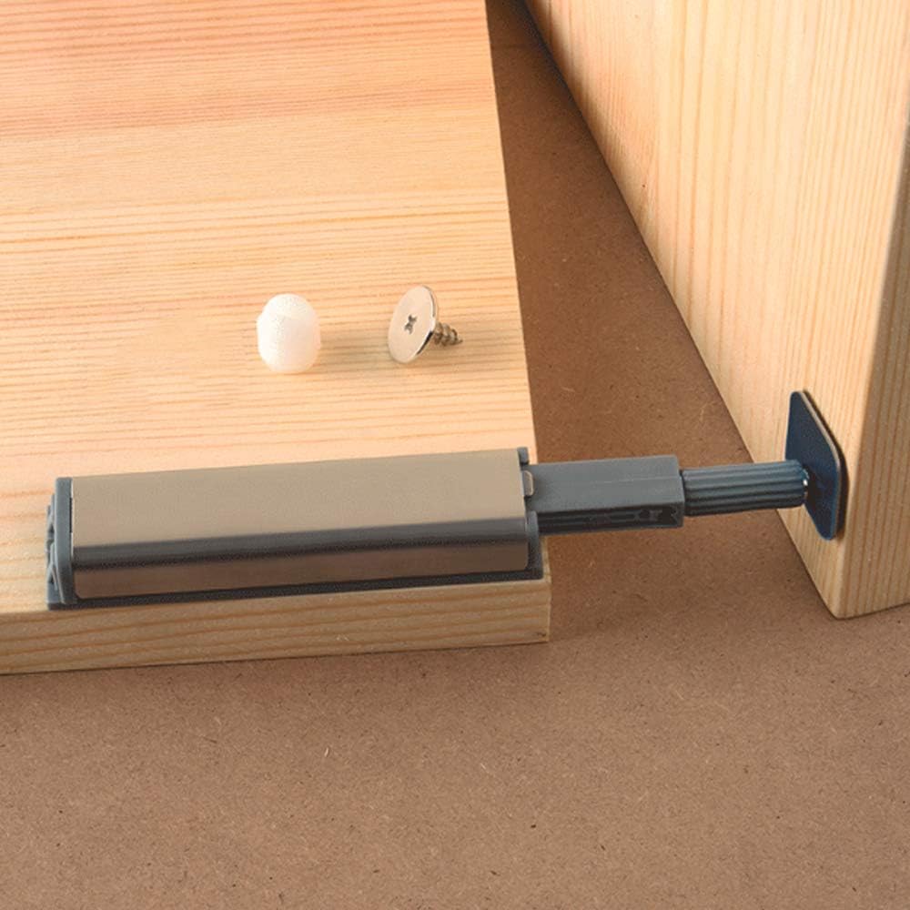 10pcs Push to Open Latches, Push to Open System Buffers for Cabinet Door Drawer Latches with Magnetic Tip for Doors, Cabinets, Drawers - 6