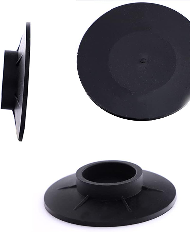 Tapis pour machine à laver - Lot de 4 pieds anti-vibrations, patins en caoutchouc anti-vibrations et amortisseurs - Convient aux sèche-linge - Noir - 5
