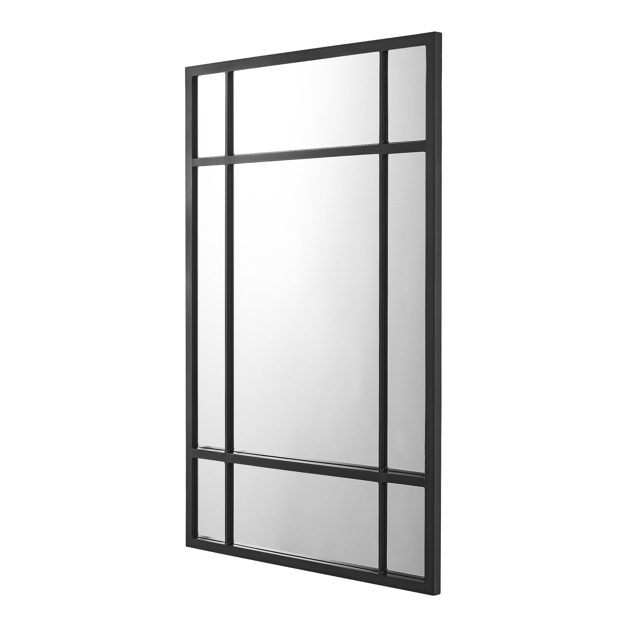 Snowdool Specchio Da Parete Nero 40x50 Cm – Cornice Rettangolare Vintage Per Bagno, Camera E Ingresso