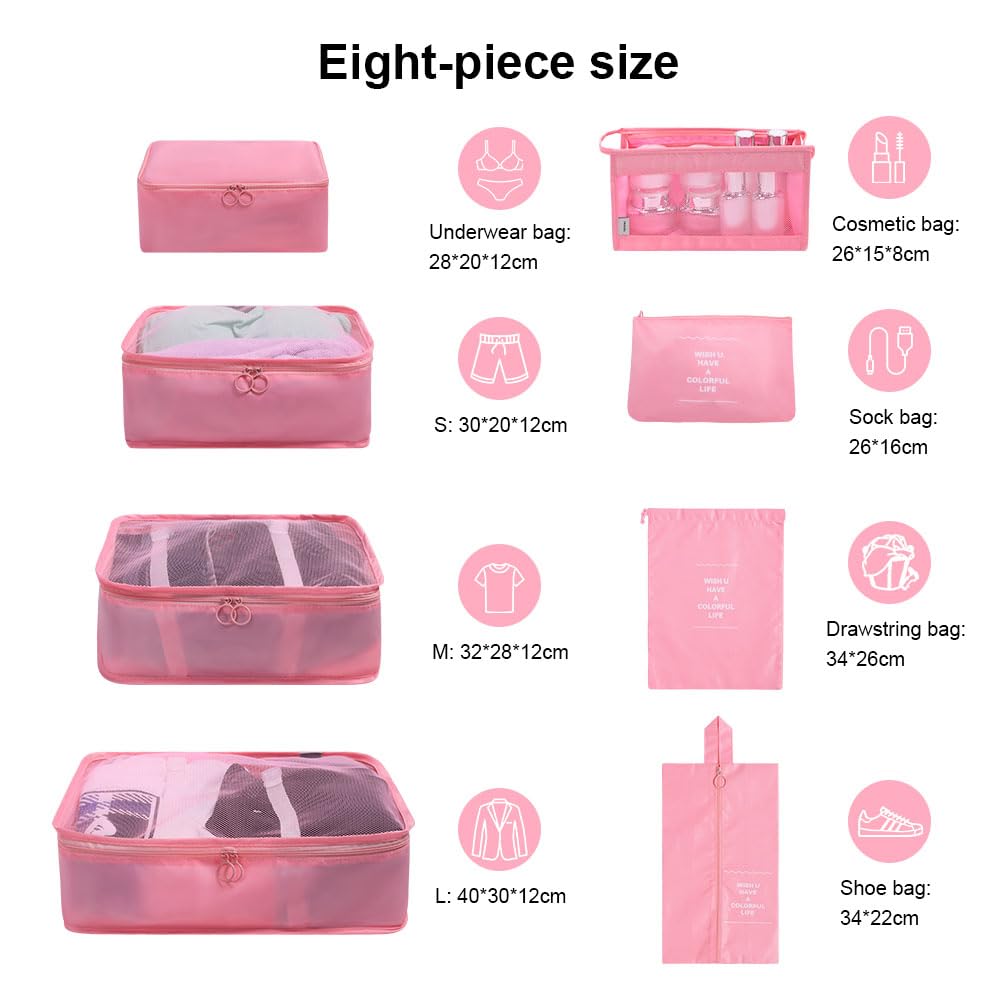 Juego de bolsas de cosméticos para maletas, organizadores