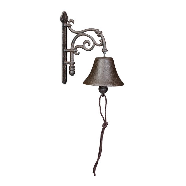 Cloche Fonte Design Antique Sonnette Vintage Pour Jardin Avec Corde cloche-fonte-design-antique-sonnette-vintage-pour-jardin-avec-corde