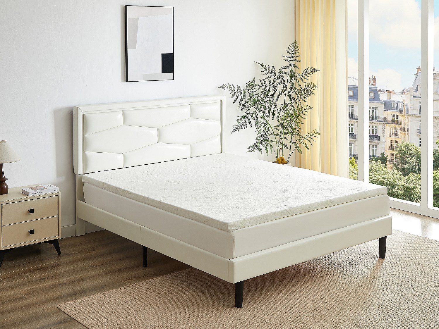 Luksusowa nakładka na materac ALOE VERA marki NATUREA z pamięcią kształtu – 160&amp;nbsp;×&amp;nbsp;200&amp;nbsp;cm