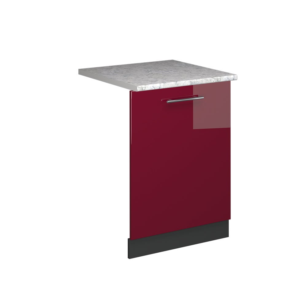 Vicco Panel przedni zmywarki Fame-Line, Bordowa Czerwień wysoki połysk, 60 cm , BP Marmur