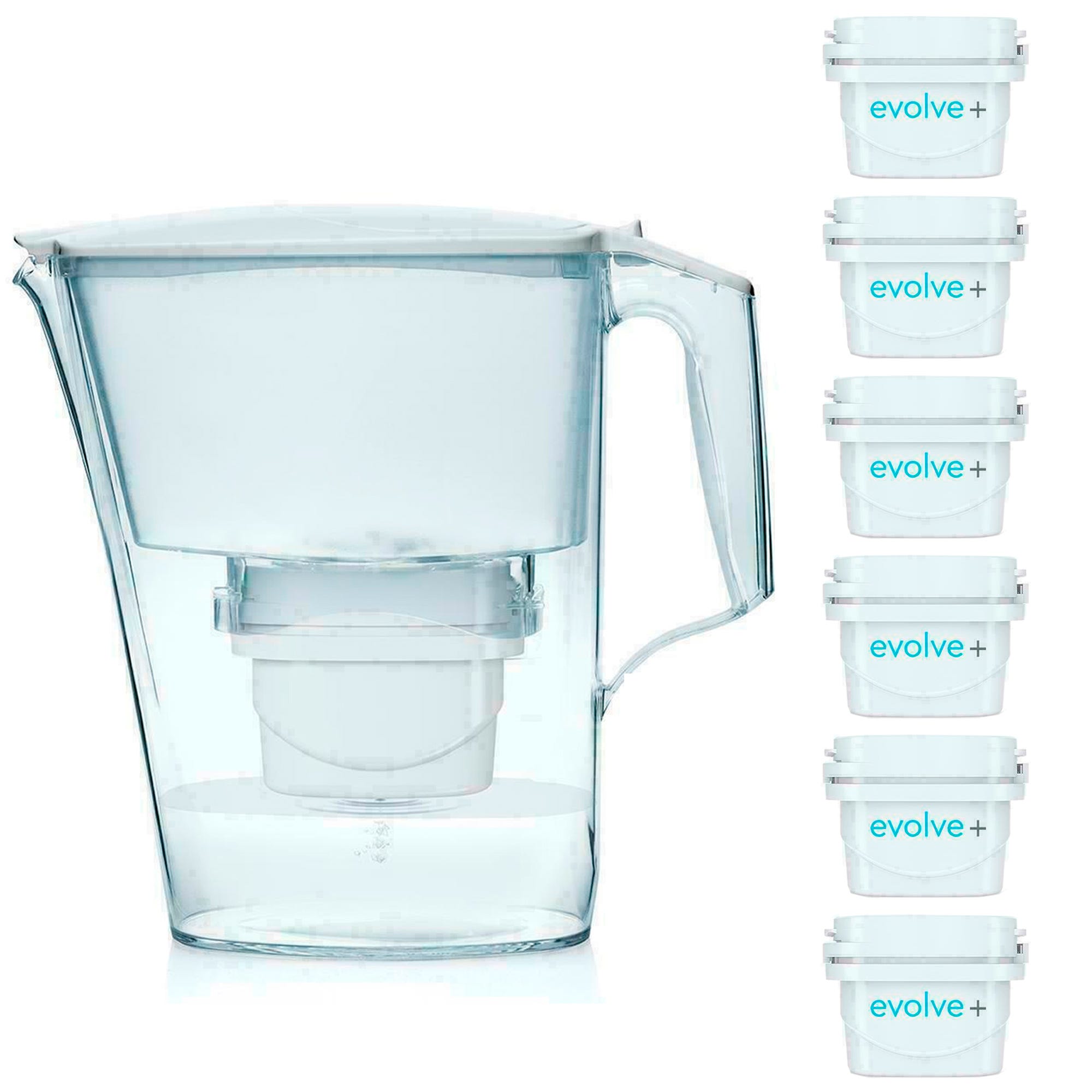 Filtro Acqua AcalaQuell One Caraffa Filtrante | Bianco | Prestazioni di filtrazione elevatissime | Cartuccia del filtro multistrato | PI - Tecnologia | Filtro Spugna | Sistema Con Filtro Acqua | Principi Filtro Acqua AcalaQuell One Caraffa Filtrante | Bianco | Prestazioni di filtrazione elevatissime | Cartuccia del filtro multistrato | PI - Tecnologia | Filtro Spugna | Sistema Con Filtro Acqua | Principi