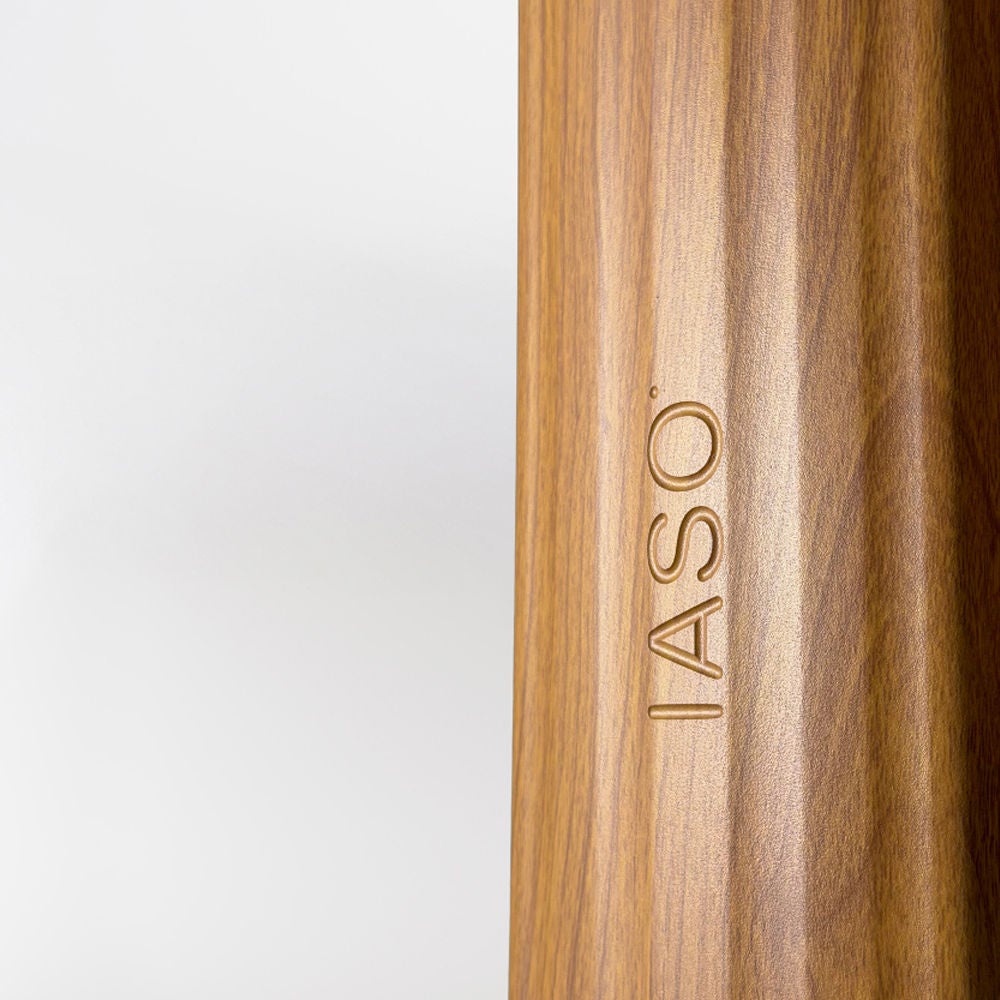 IASO Basics Calpe – Parasol déporté 3x3, toile couleur terre cuite, structure effet bois - 5
