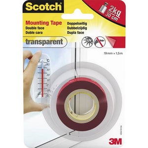 Nastro Biadesivo Scotch - 12.7mm X 7.89m, Trasparente, Con Dispenser Portatile - Foto 2