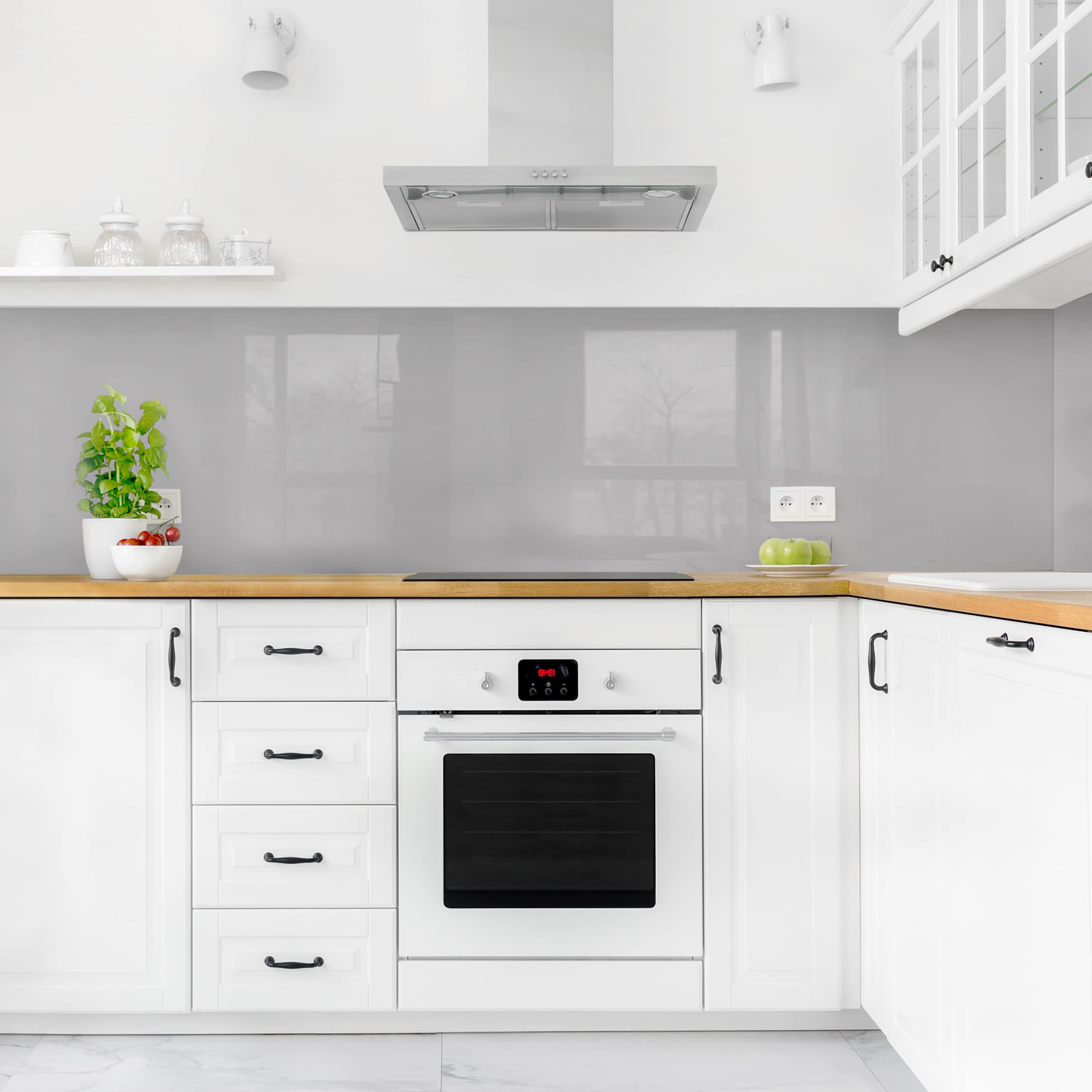 Crédence cuisine moderne crédence adhésive imperméable et résistant à l'huile autocollante sur mur et carrelage Gris agate 100 x 60 cm - 3