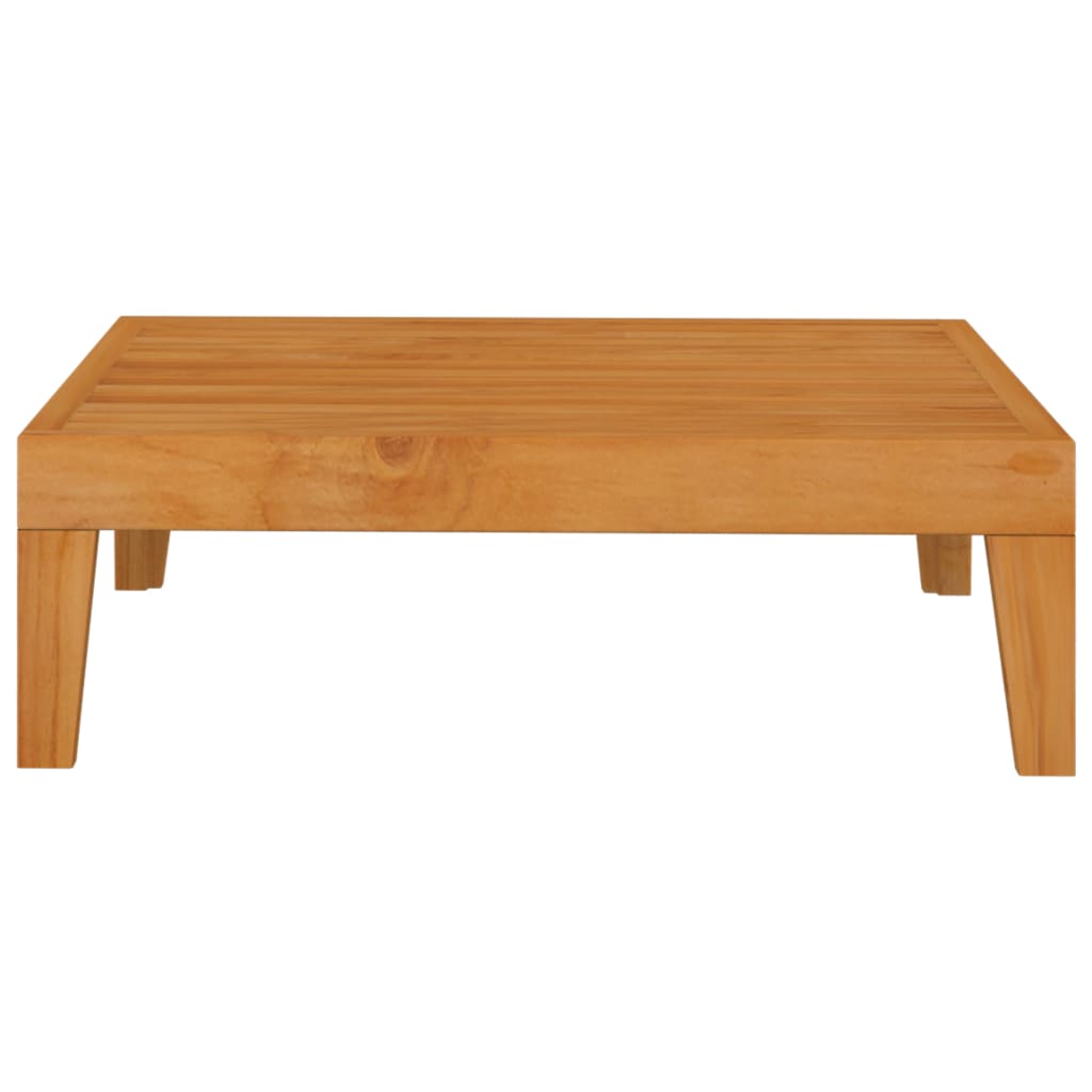 Table Basse Extérieur En Acacia Massif - 68x68x29 Cm - Pour Jardin, Terrasse, Patio - Bois Durable Résistant Aux Intempéries