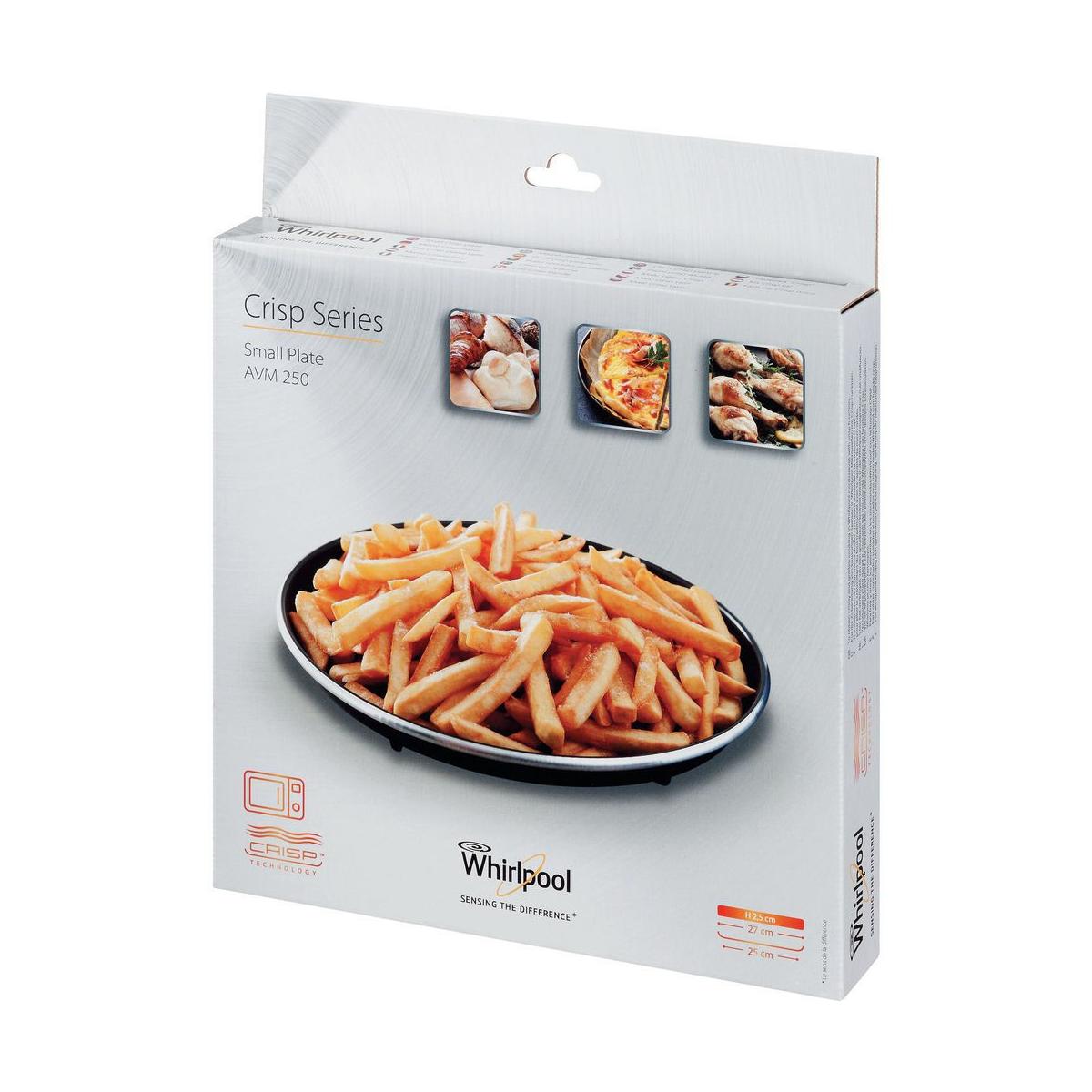 Piatto Crisp Whirlpool AVM250 Per Microonde - Diametro 25cm, Nero, Per Cottura Croccante E Uniforme - Foto 14