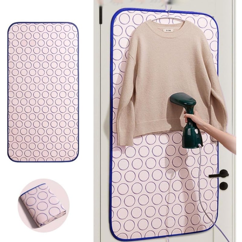 Przenośna pionowa mata do prasowania, mata do prasowania na drzwiach, odporna na ciepło, do domu/podróży, 60 x 120 cm