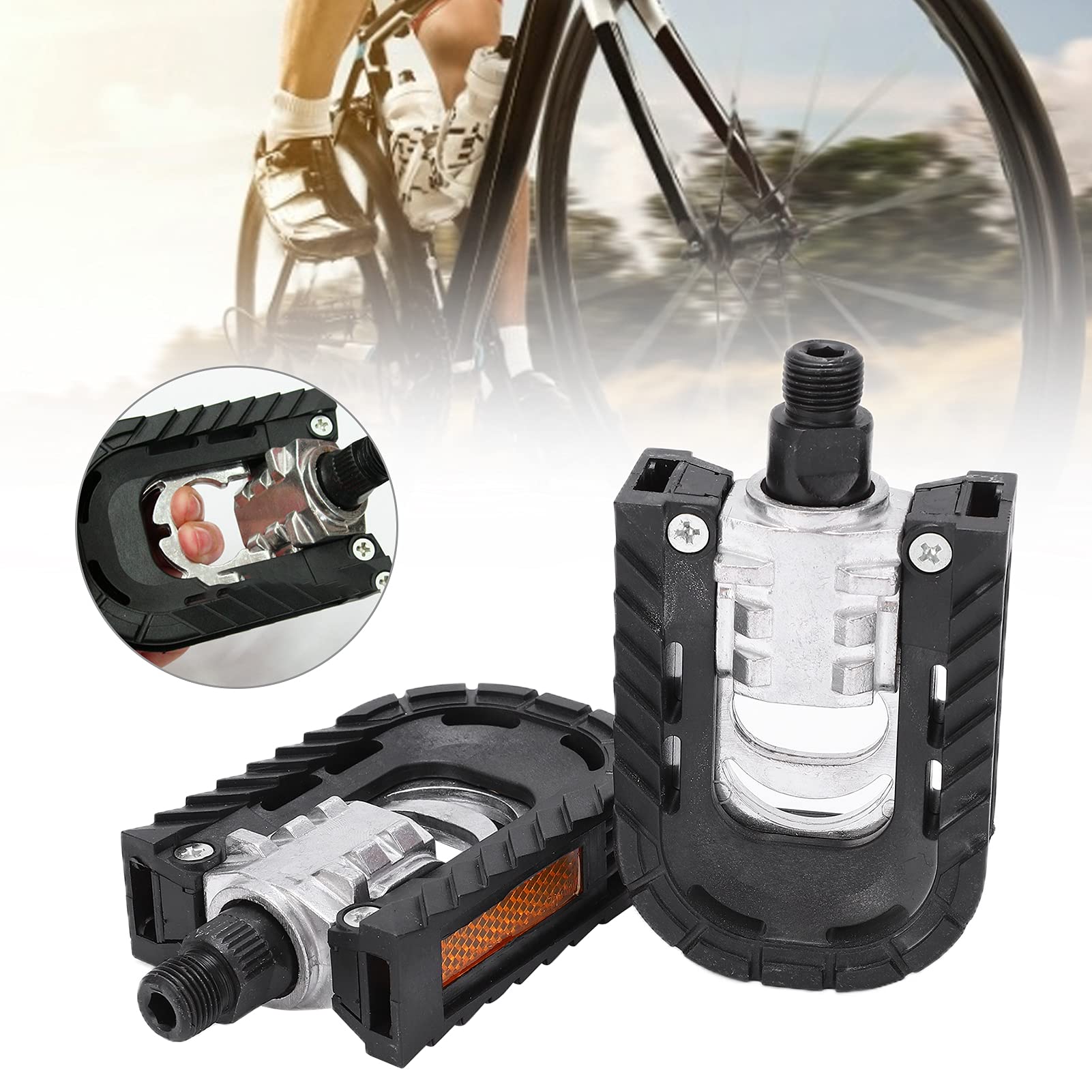 Bici Pedali Ripiegabili Mountain Bike Pedali Pieghevoli Per