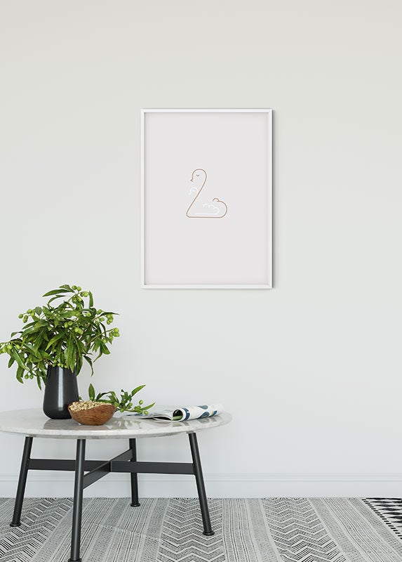Cartel artístico de komar - baby welcome - talla: 50 x 70 cm