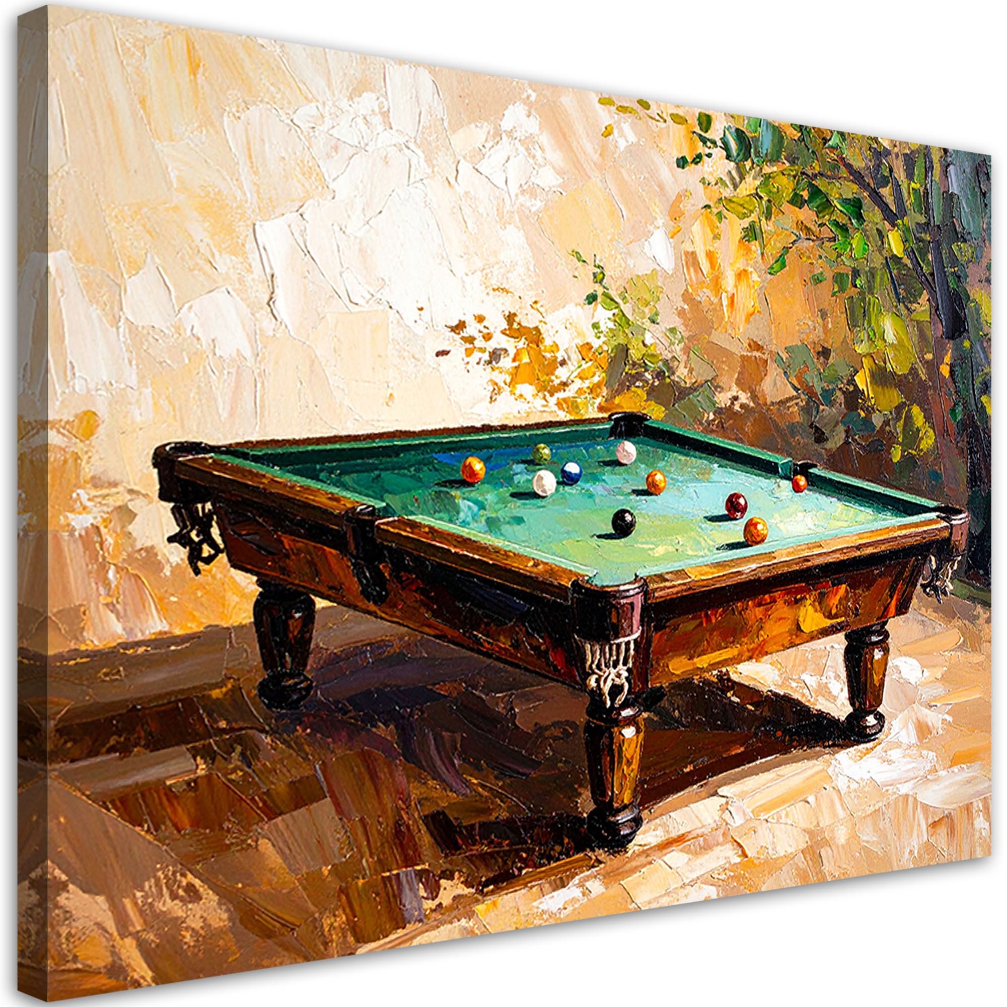 Obraz nowoczesny na ścianę do biura salonu, Stół bilardowy 100x70