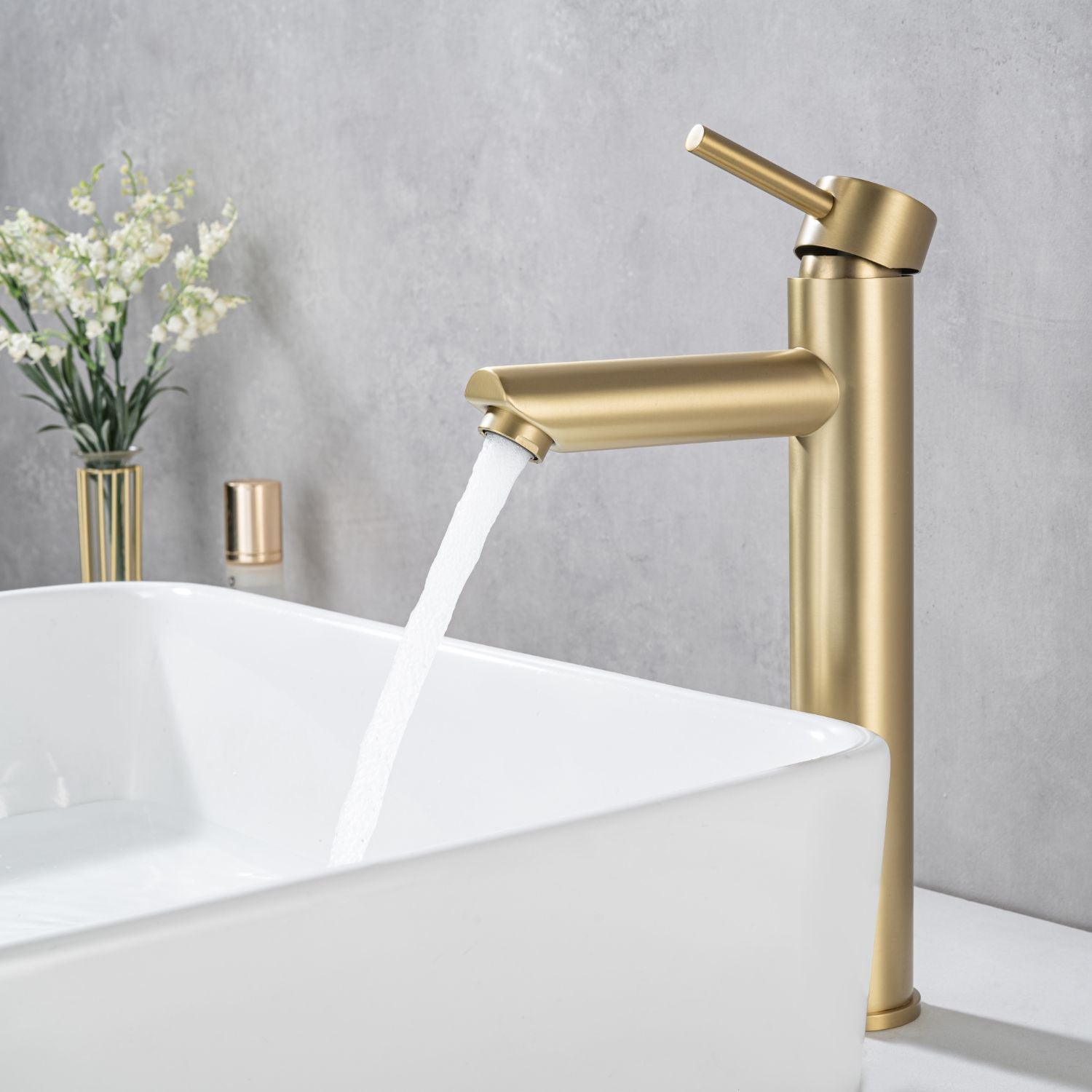 LOMAZOO Robinet de lavabo doré Kandy - 2