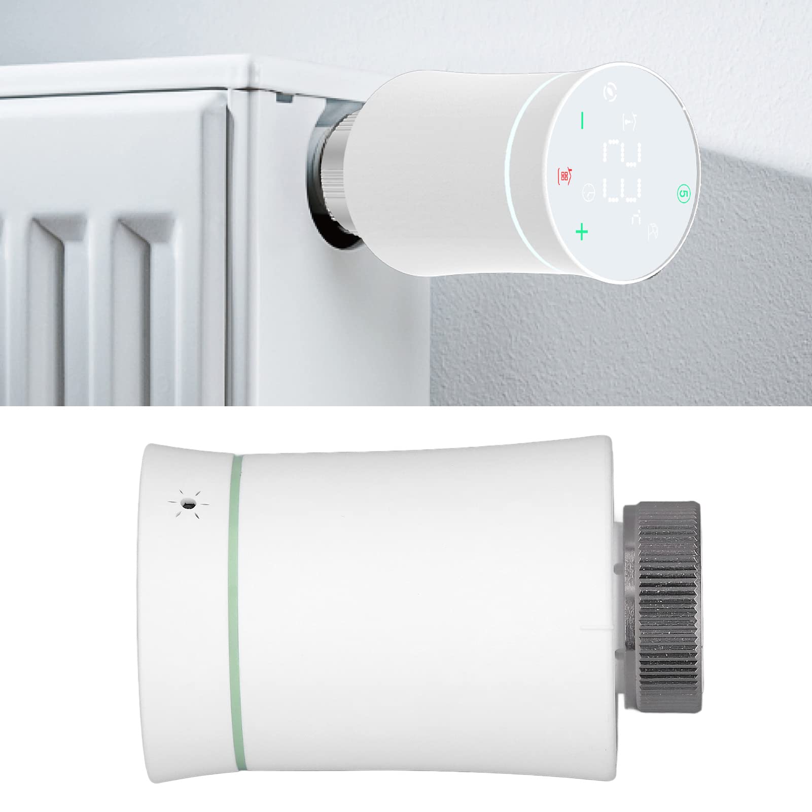 Valvola Termostatica Intelligente WiFi Per Tuya - Senza Fili, Programmable, Controllo Da App E Vocale