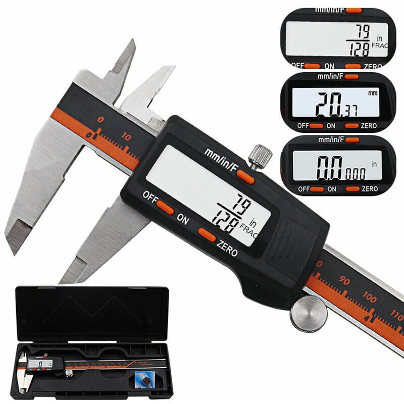 Zdjęcia - Suwmiarka cyfrowa 150 mm LCD Vernier ze stali, elektroniczna cyfrowa