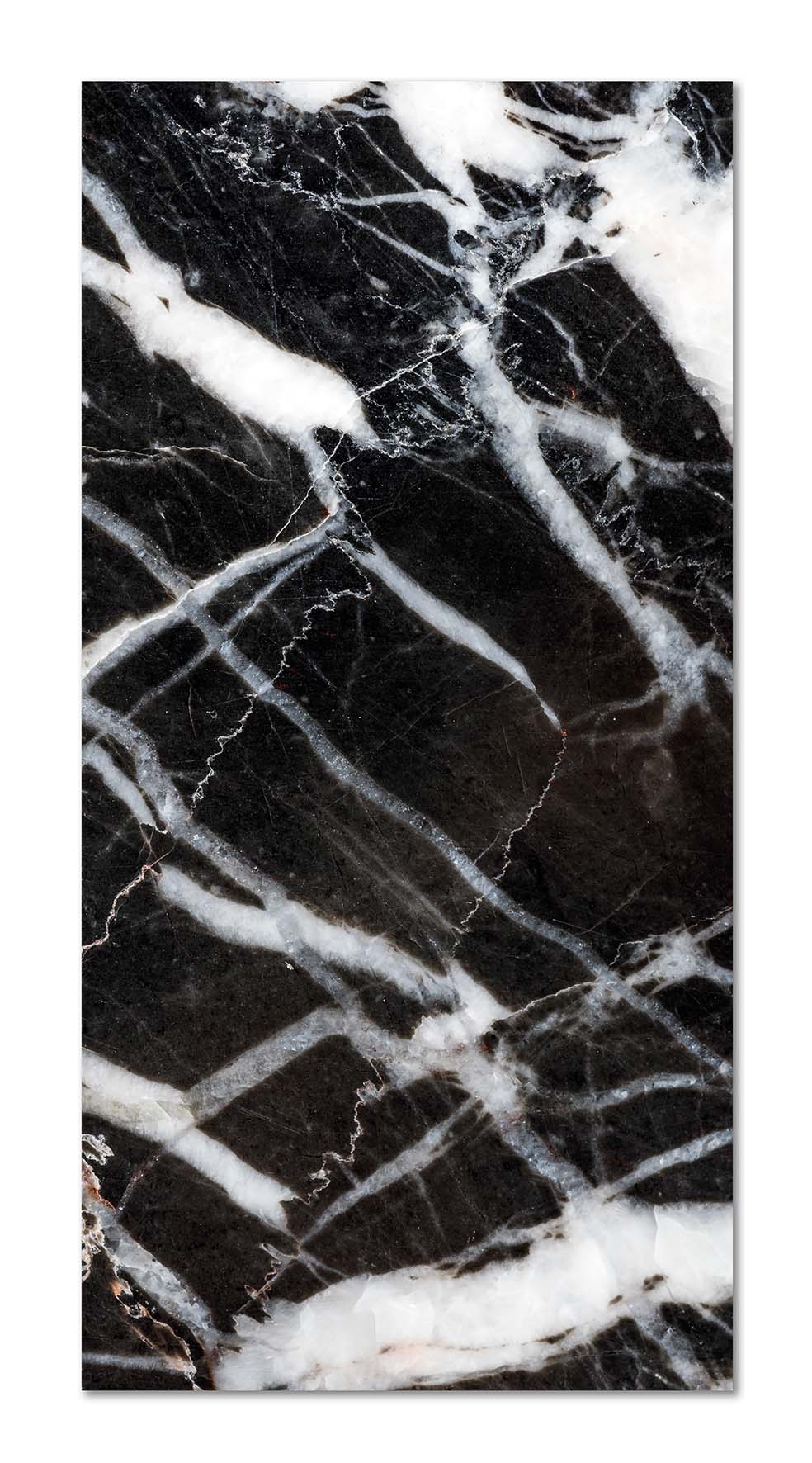 Panorama alfombra vinílica mármol negro 60x250 cm - alfombra en vinilo - alfombra salón antideslizante, antihongos e ignífuga
