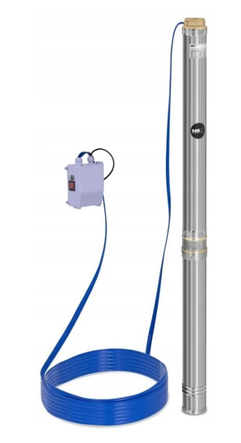 Pompe immergée pour forage avec boitier 750W 91 m Inox 4.8m3h — free download